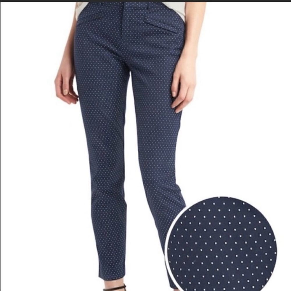 GAP Women's Stretch Polka Dot Skinny Ankle Pants Size 10R